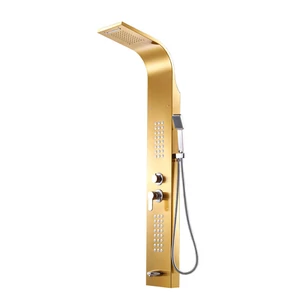panel prysznicowy Gold stal nierdzewna