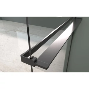 Ręcznik i mydelniczka Rochelle Black 80 cm