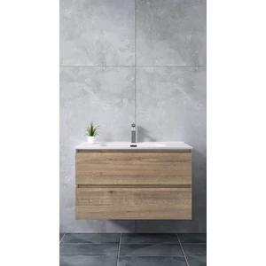 Szafka łazienkowa z umywalką Catania Sonoma 100cm
