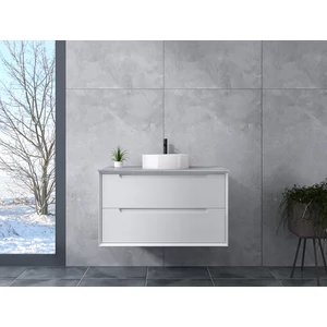 Szafka łazienkowa z umywalką Genova White 60 cm