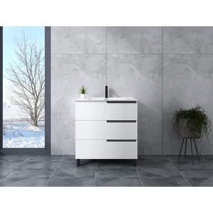 Szafka łazienkowa z umywalką Torino White 60cm