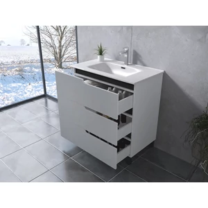 Szafka łazienkowa z umywalką Torino White 60cm