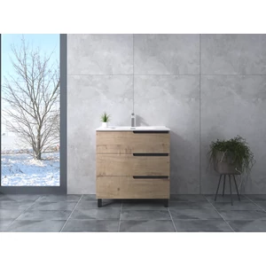 Szafka łazienkowa z umywalką Torino Sonoma 60cm
