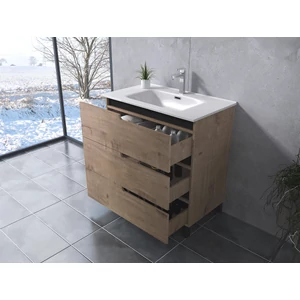 Szafka łazienkowa z umywalką Torino Sonoma 60cm
