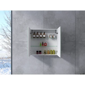 Dwudrzwiowa szafka z lustrem Sevilla White 60 cm