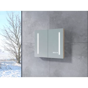 Dwudrzwiowa szafka z lustrem Sevilla Sonoma 60 cm