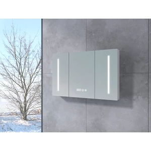 Trzydrzwiowa szafka z lustrem Vicenza White 100 cm