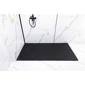 Kwadratowy brodzik SMC Cagliari Black 80x80x2,6 cm