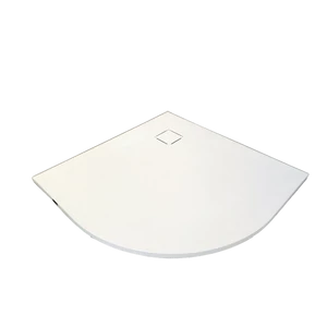 Półokrągły brodzik SMC Cagliari White 80x80x2,6 cm