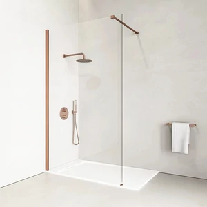 Ścianka prysznicowa Walk-in Rose Gold 80, 200cm, 8mm