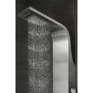 Termostatyczny panel prysznicowy Verona Silver, stal nierdzewna, LED