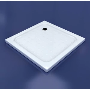 Kwadratowy brodzik akrylowy Dotty 80x80x5 cm