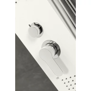 panel prysznicowy Merin White stal nierdzewna