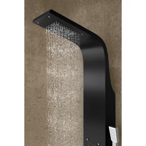panel prysznicowy Merin Black stal nierdzewna