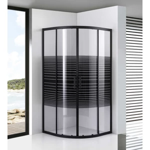 Półokrągła kabina prysznicowa Avignon Shadow 6 mm 70*70 190 cm