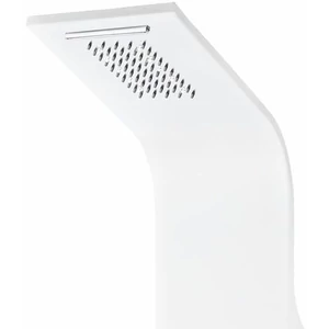 Termostatyczny panel prysznicowy Verona White, stal nierdzewna, LED