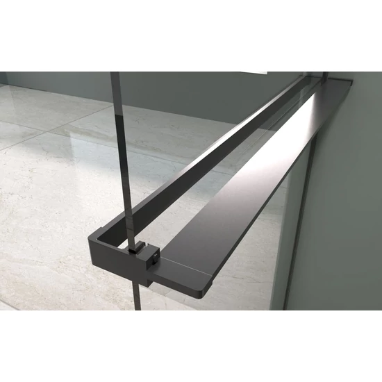 Ręcznik i mydelniczka Rochelle Black 80 cm