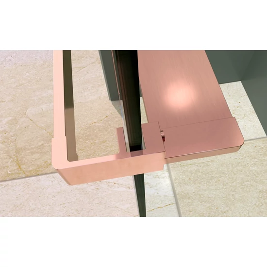 Ręcznik i mydelniczka Rochelle Rose Gold 80 cm