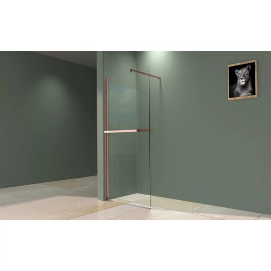 Ręcznik i mydelniczka Rochelle Rose Gold 80 cm