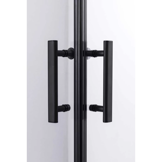 Kabina prysznicowa Motril Black 80x80, 190 cm, 6 mm, NANO