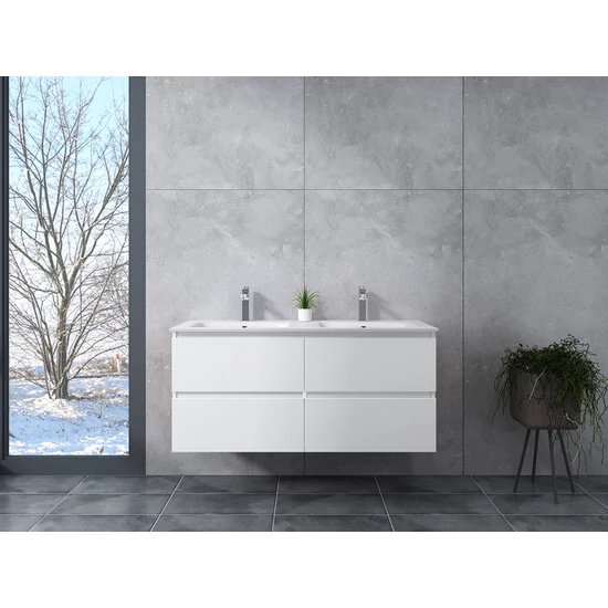 Szafka łazienkowa z umywalką Dijon White 120cm