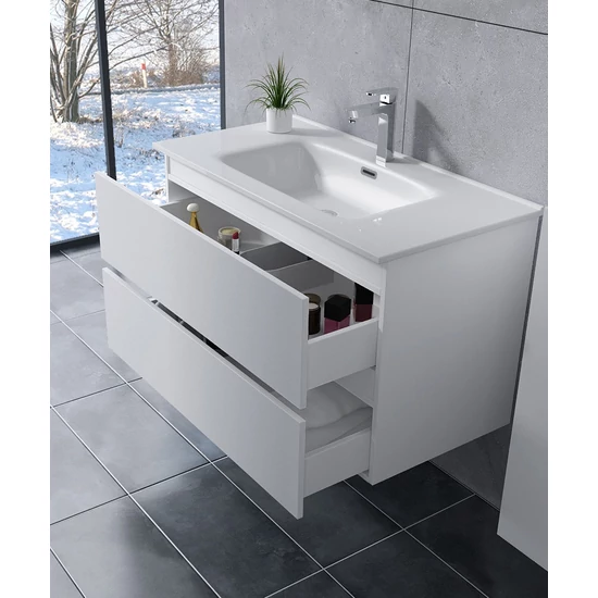 Szafka łazienkowa z umywalką Catania White 60cm