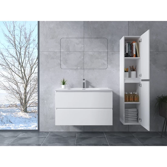 Szafka łazienkowa z umywalką Catania White 60cm