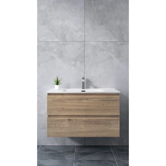 Szafka łazienkowa z umywalką Catania Sonoma 90cm