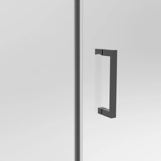 Drzwi prysznicowe przesuwne Belvero Black 120, 195cm, 6mm
