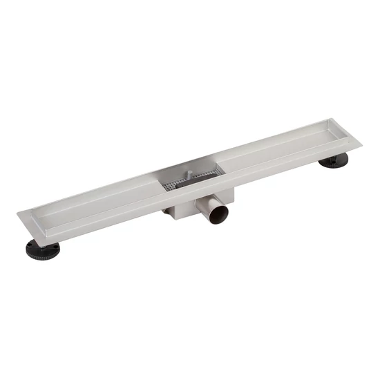 Odpływ prysznicowy z czarnym szkłem Granada 60cm
