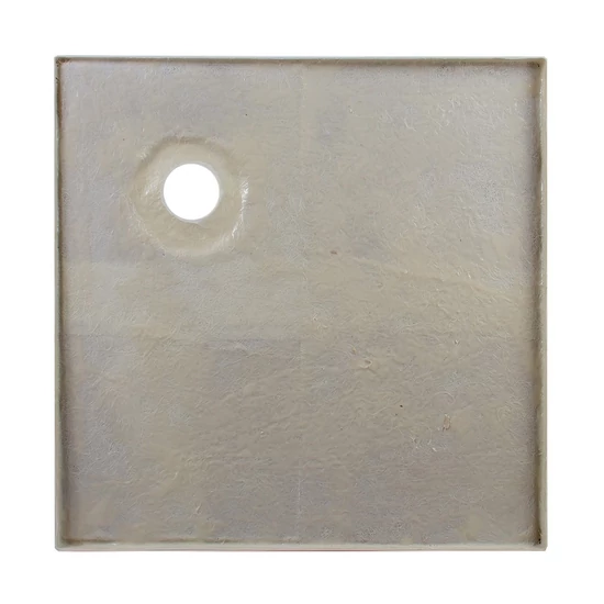 Kwadratowy brodzik akrylowy z syfonem Coria 80x80x5 cm