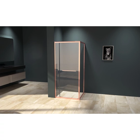 Kabina prysznicowa Firenze Rose Gold 6 mm 80 cm