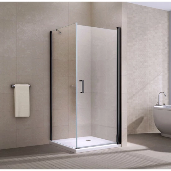Kabina prysznicowa Rubio Black 80x80 195 cm, 6 mm