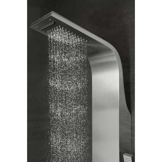 panel prysznicowy Alegre Silver stal nierdzewna