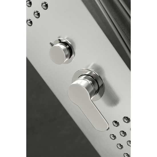 panel prysznicowy Alegre Silver stal nierdzewna