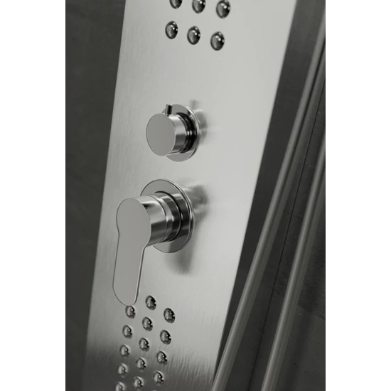 panel prysznicowy Alegre Silver stal nierdzewna