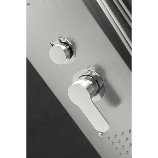 panel prysznicowy Bologna Silver stal nierdzewna