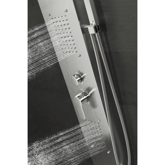 panel prysznicowy Bologna Silver stal nierdzewna