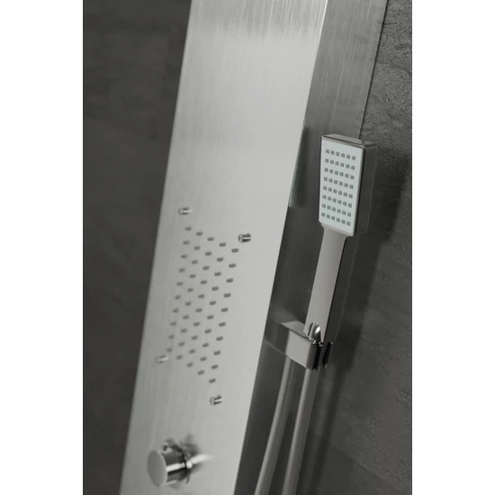 panel prysznicowy Merin Silver stal nierdzewna