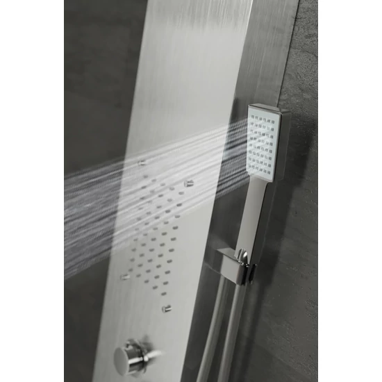 panel prysznicowy Merin Silver stal nierdzewna
