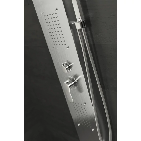 panel prysznicowy Merin Silver stal nierdzewna