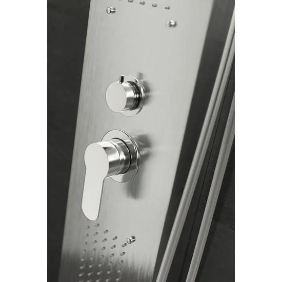 panel prysznicowy Merin Silver stal nierdzewna