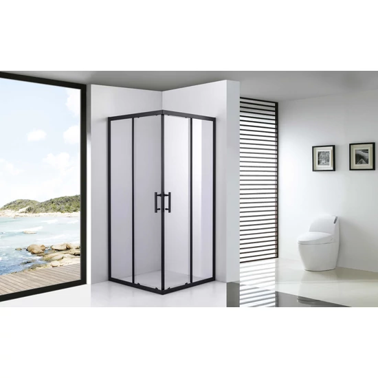 Kabina prysznicowa Toulon Black 6 mm 70*70 190 cm