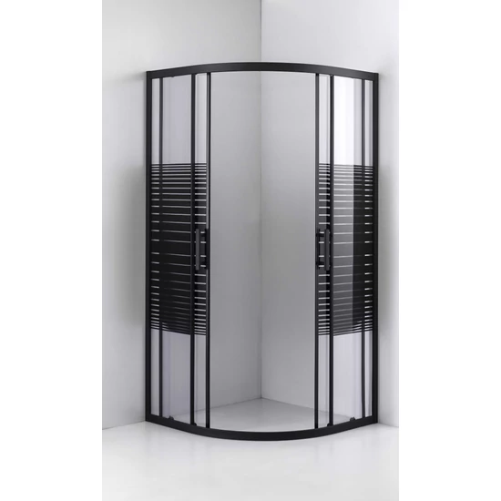 Półokrągła kabina prysznicowa Avignon Shadow 6 mm 70*70 190 cm