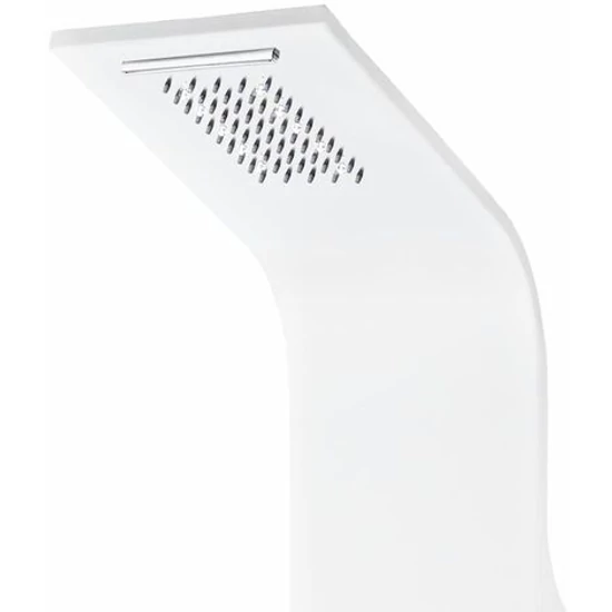 Termostatyczny panel prysznicowy Verona White stal nierdzewna