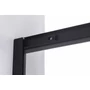 Półokrągła kabina prysznicowa Murcia Black 80x80, 190 cm, 6 mm, NANO