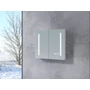 Dwudrzwiowa szafka z lustrem, LED Sevilla White 60 cm