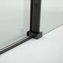 Drzwi prysznicowe przesuwne Belvero Black 120, 195cm, 6mm