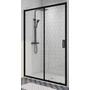 Drzwi prysznicowe przesuwne Elche Black 140, 190cm, 6mm