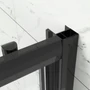 Drzwi prysznicowe przesuwne Elche Black 140, 190cm, 6mm